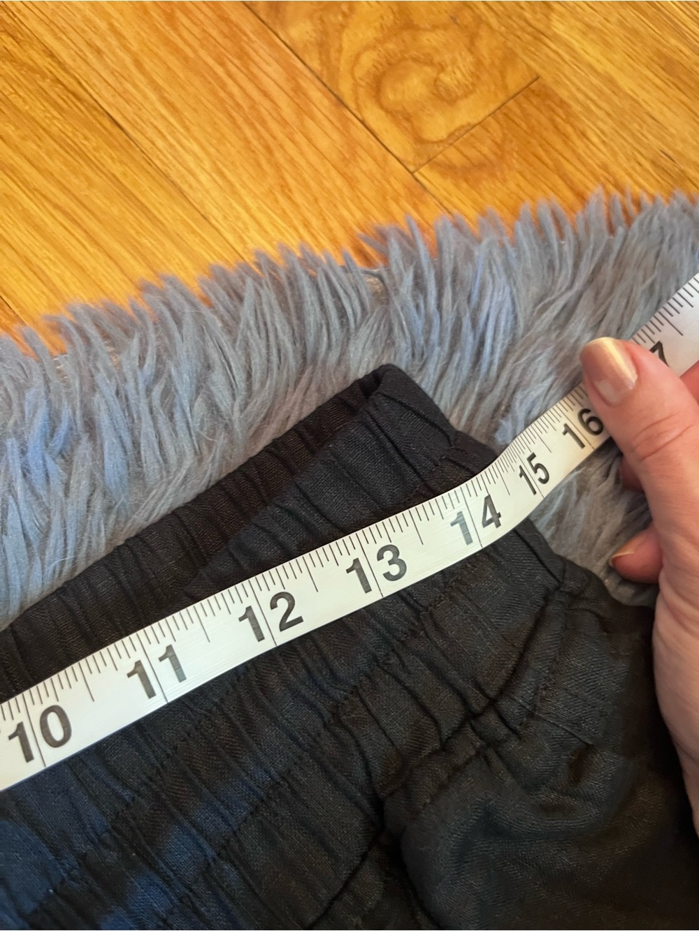 Quince Black 100% European Linen Wide Leg Cropped Pants Size M - Picture 6 of 8